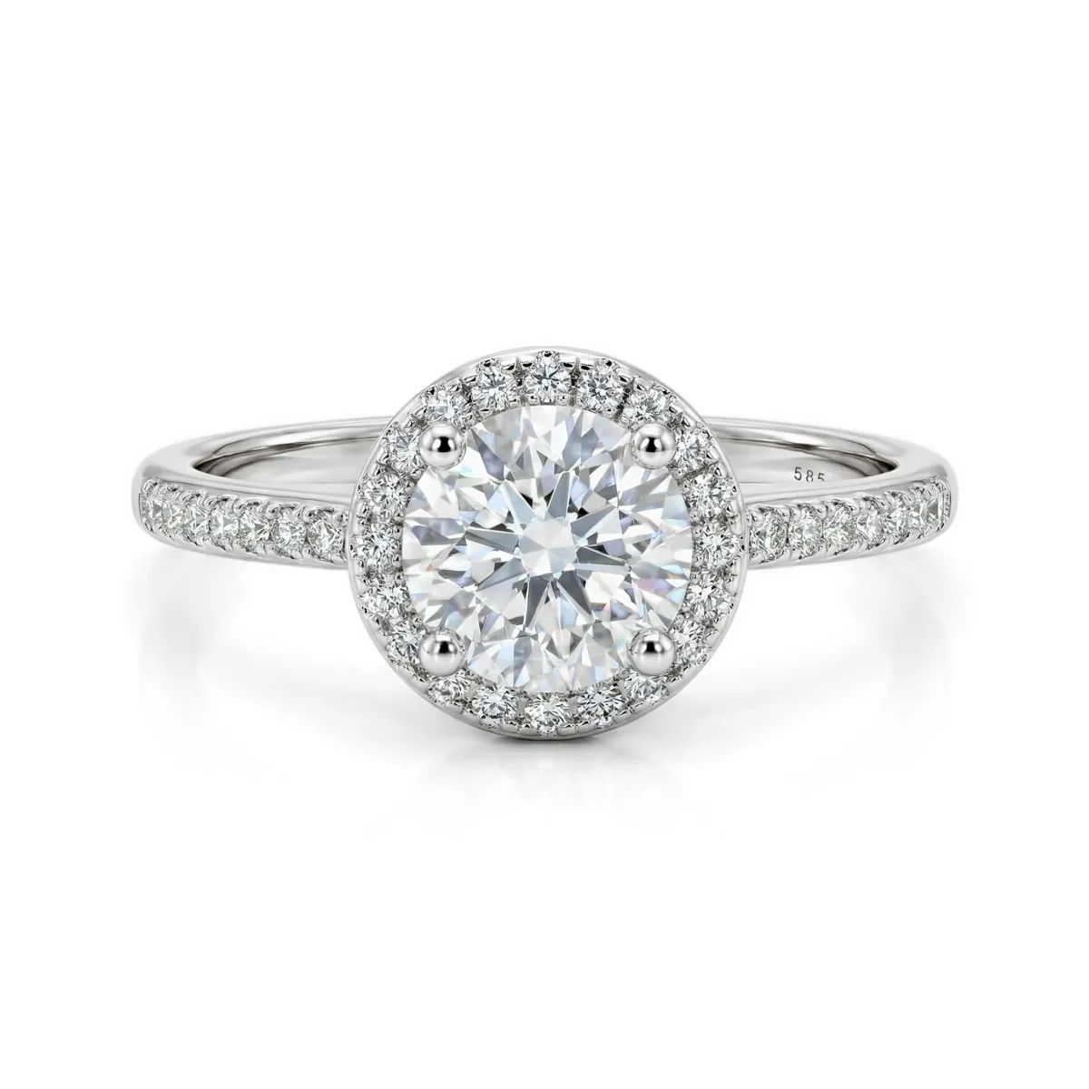 Seraphina - Moissanite Halo Engagement Ring | My Moissanite