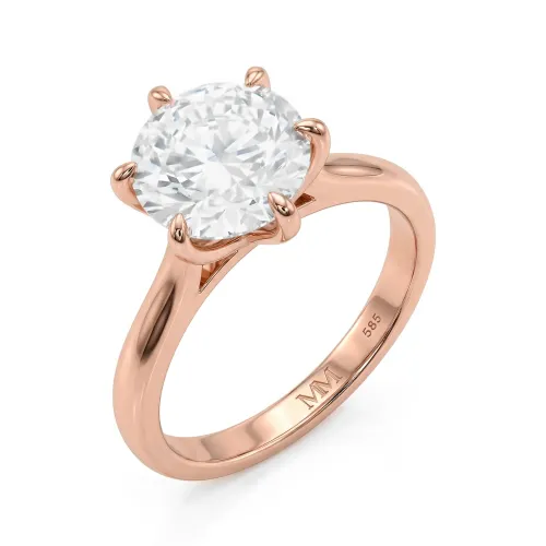Circlique - Solitaire Moissanite Engagement Ring