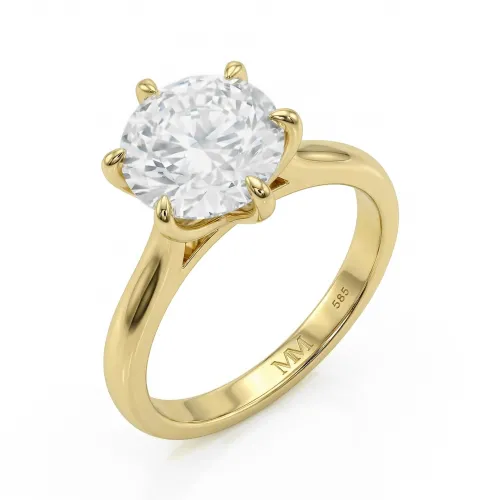 Circlique - Solitaire Moissanite Engagement Ring