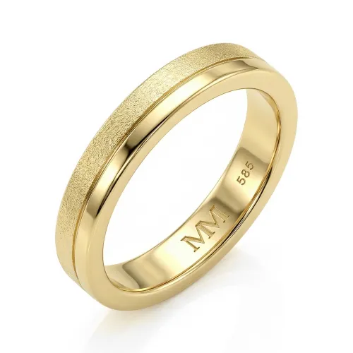 Fortis - Brushed and Polished Men's Stylish Ring