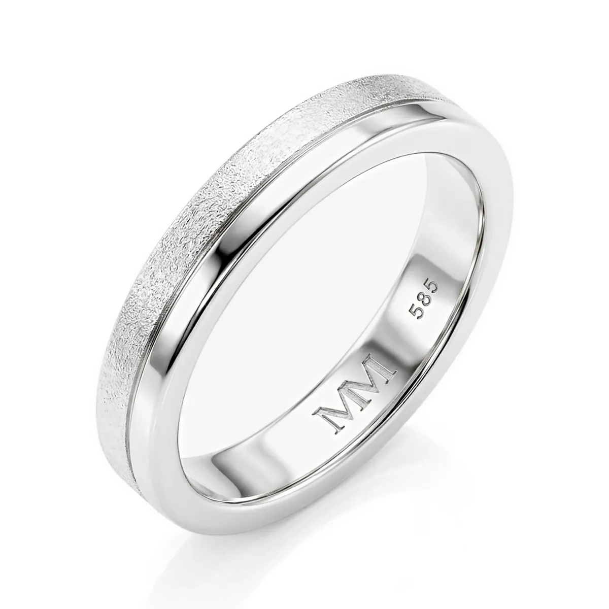 Fortis - Brushed and Polished Men's Stylish Ring