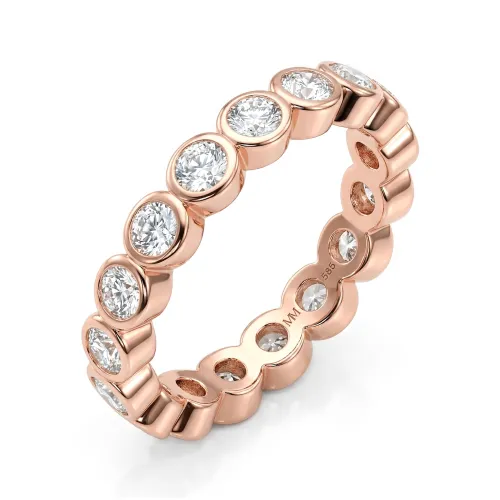 Orbella - Bezel Set Moissanite Eternity Ring