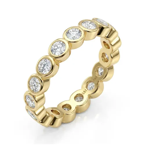 Orbella - Bezel Set Moissanite Eternity Ring