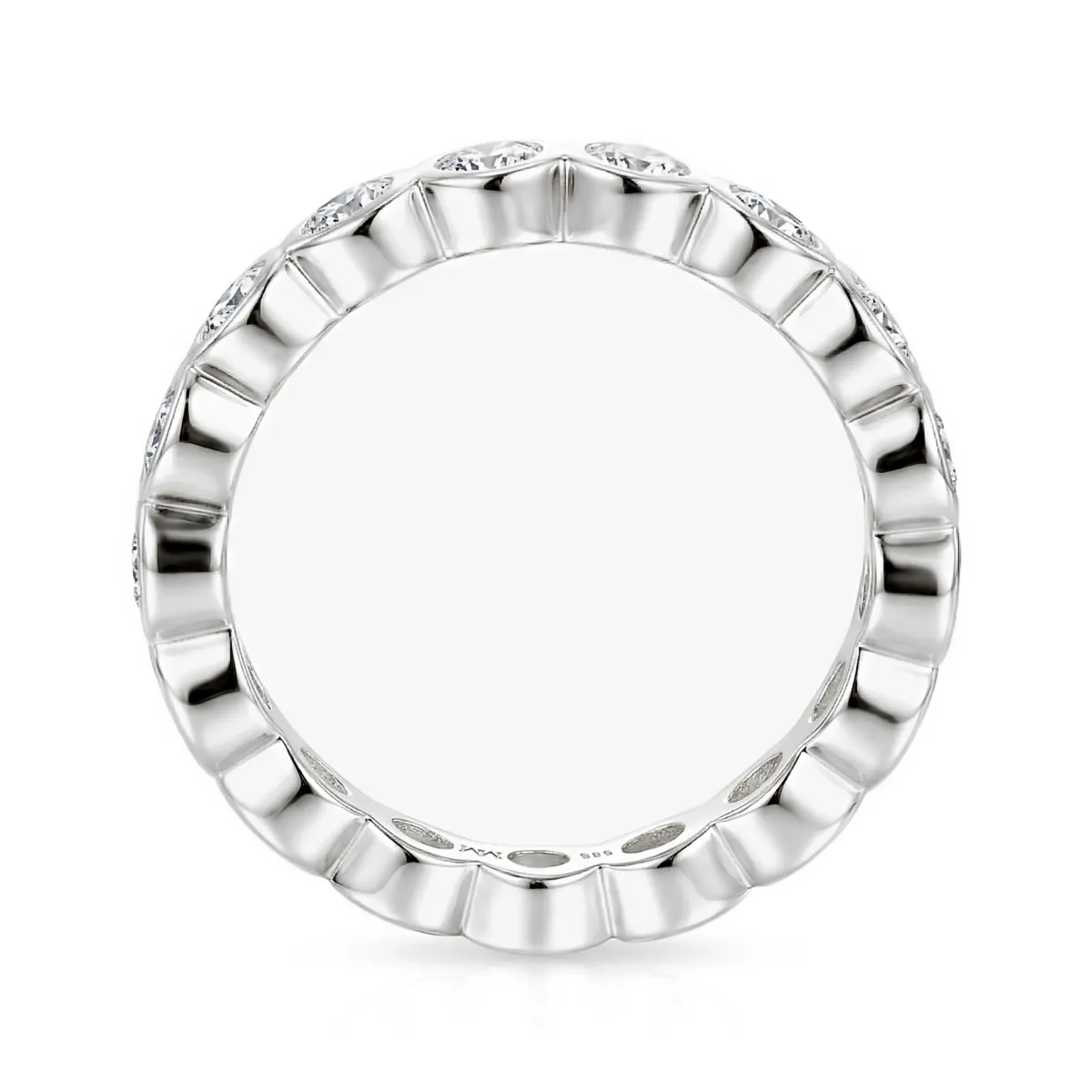 Orbella - Bezel Set Moissanite Eternity Ring