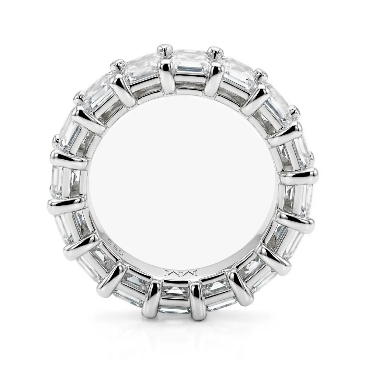 Eterna - Emerald Cut Moissanite Eternity Ring