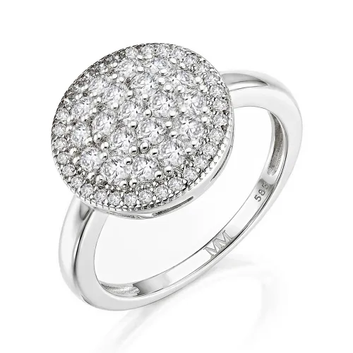 Cirilla - Moissanite Pavé Cluster Ring