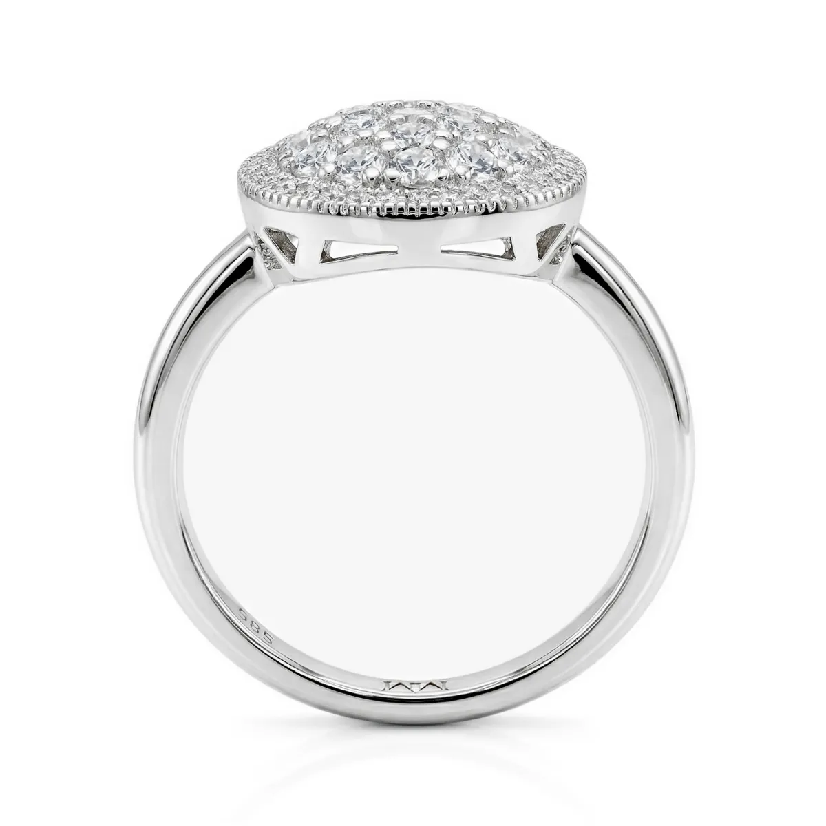 Cirilla - Moissanite Pavé Cluster Ring