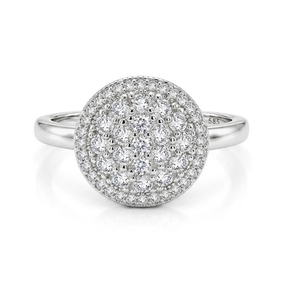 Cirilla - Moissanite Pavé Cluster Ring