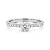 Finesse - Moissanite Engagement Ring with Side Stones