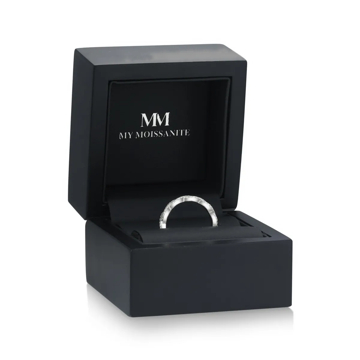 Seraph - Moissanite Eternity Ring with Twisted Pavé Design