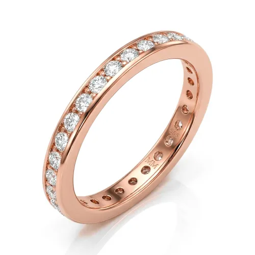 Zenora - Moissanite Eternity Ring with Channel Setting