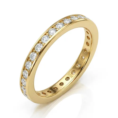 Zenora - Moissanite Eternity Ring with Channel Setting