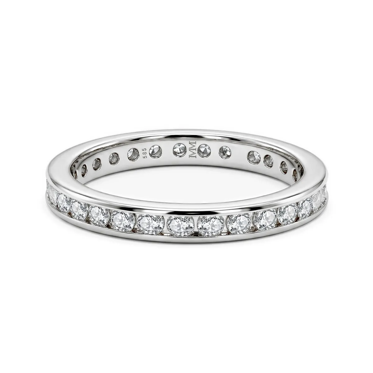 Zenora - Moissanite Eternity Ring with Channel Setting