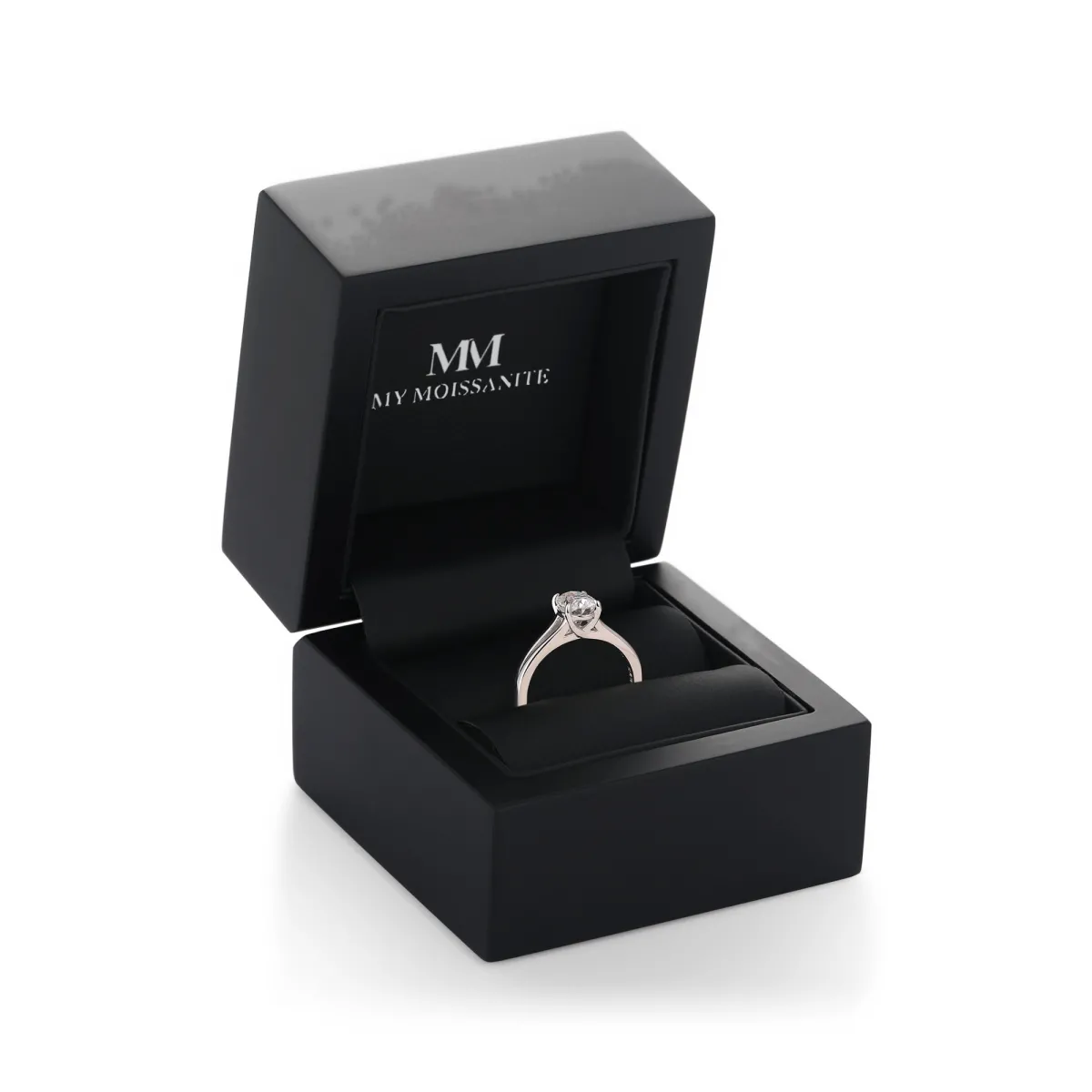 Grace - Oval Split-Shank Moissanite Ring