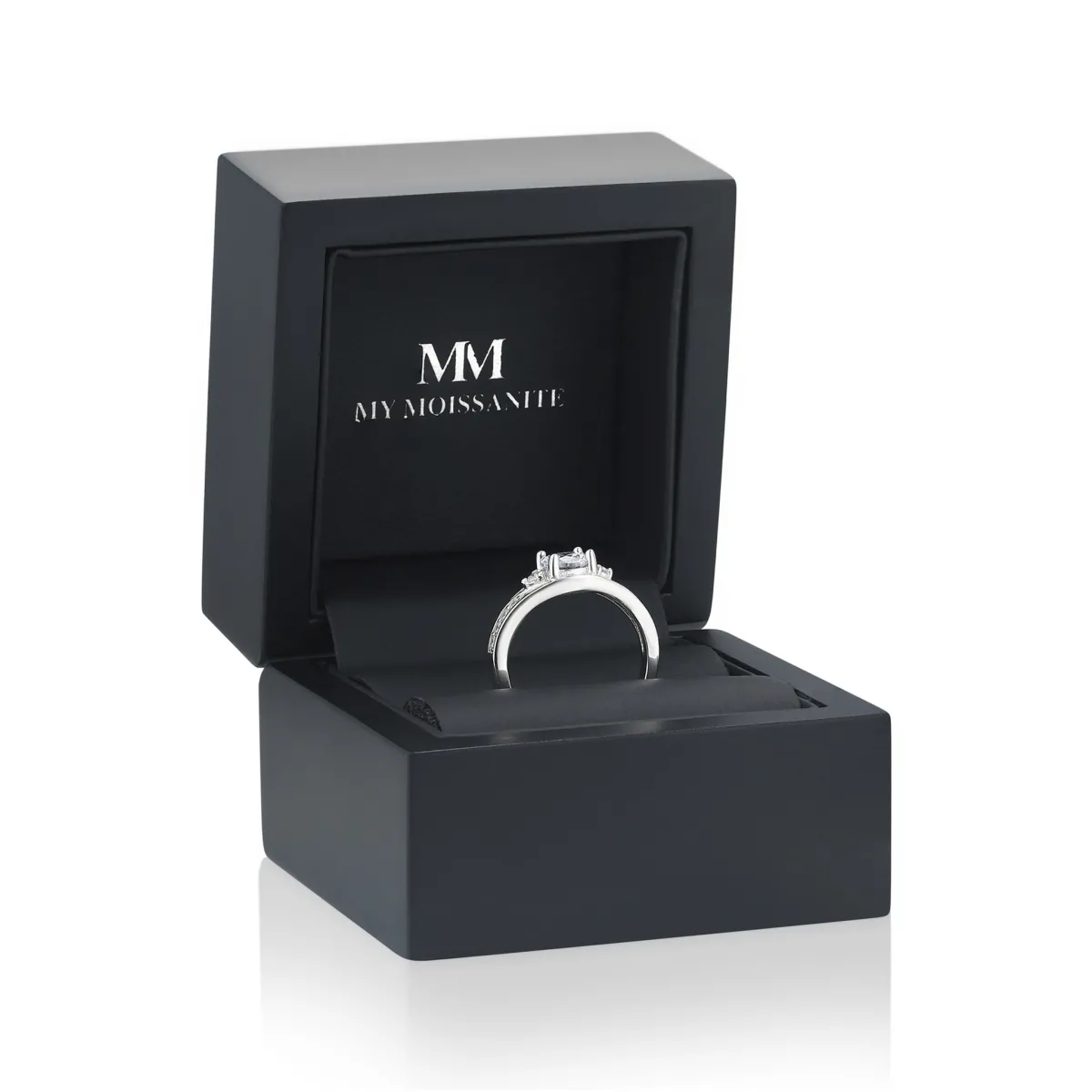 Seraphis - Moissanite Engagement Ring with Side Stones