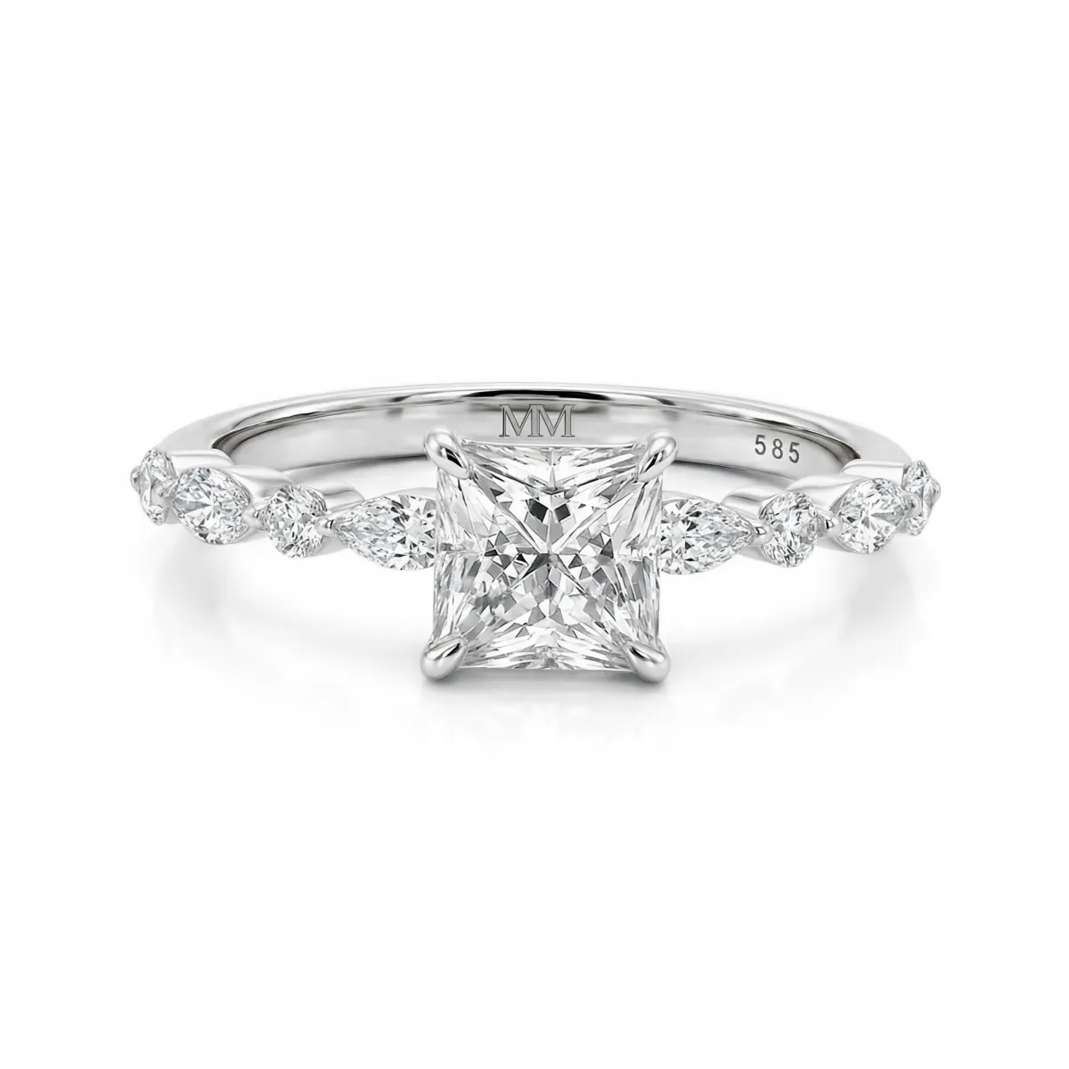 Ava - Moissanite Ring