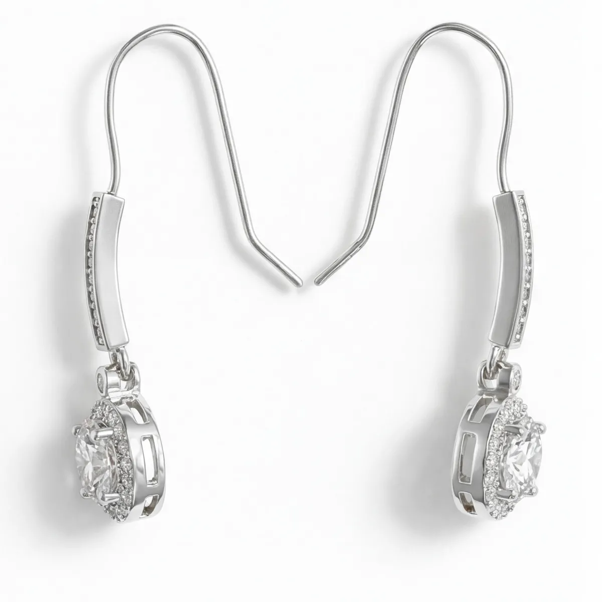 Luminary - Moissanite Halo Earrings