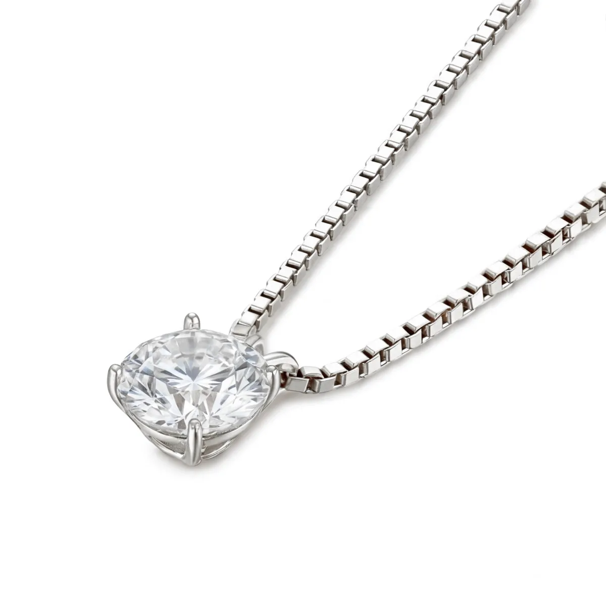 Terra - Solitaire Moissanite Pendant