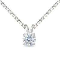 Terra - Solitaire Moissanite Pendant