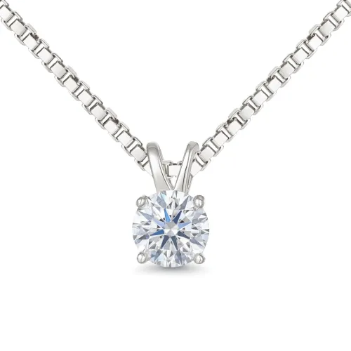 Terra - Solitaire Moissanite Pendant