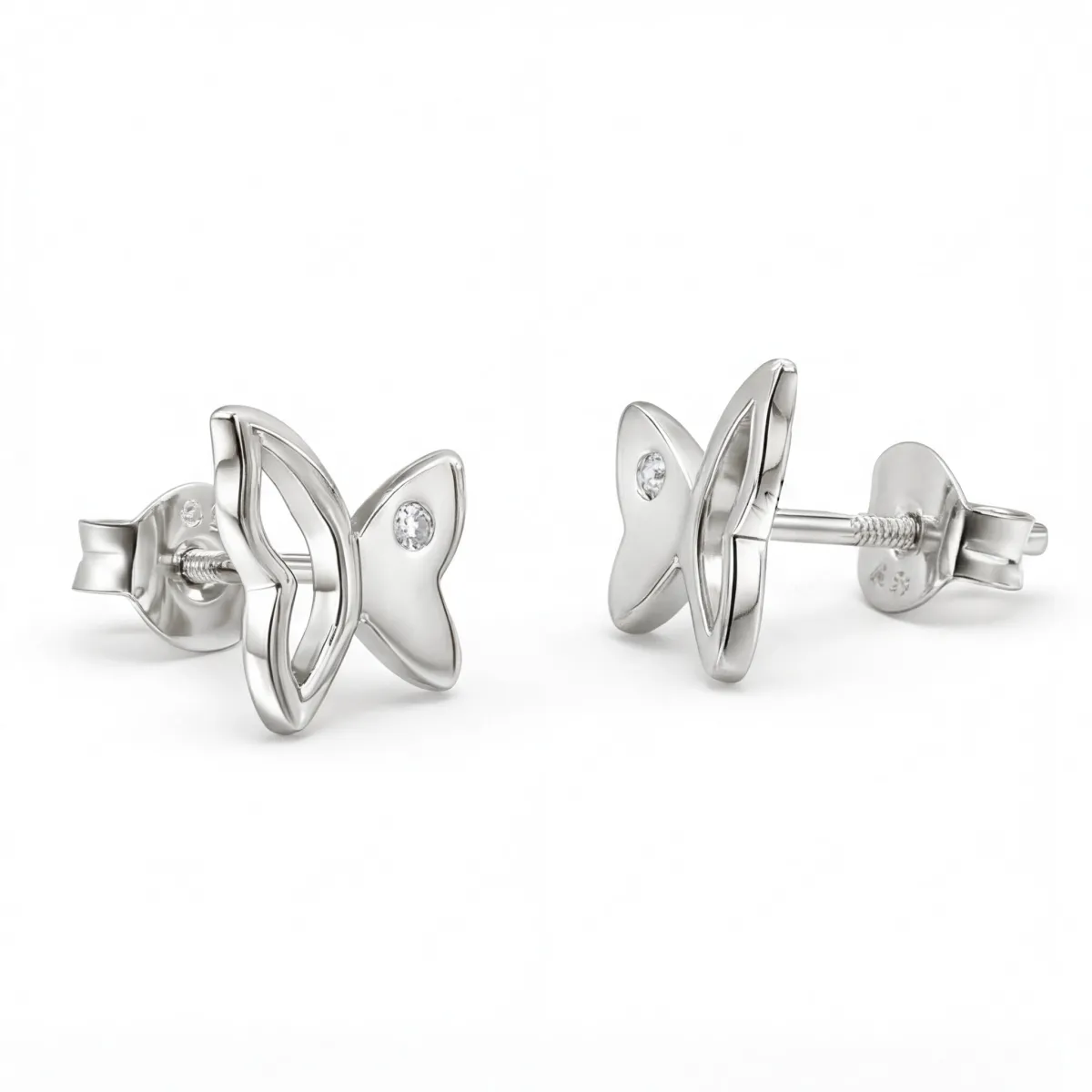 Butterfly Beauty - Moissanite Stud Earrings