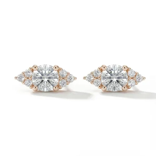 Lustrous - Moissanite Stud Earrings