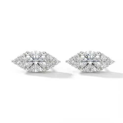 Lustrous - Moissanite Stud Earrings