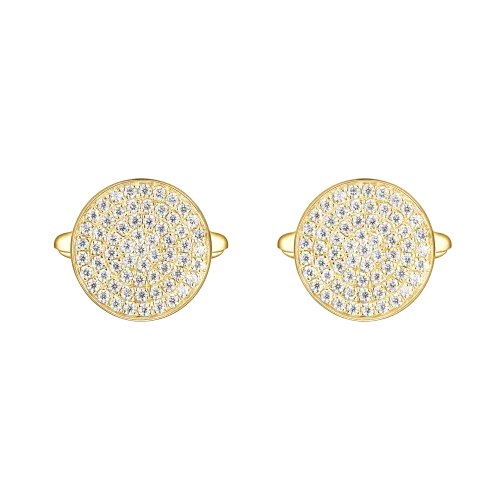 Luxon - Moissanite Cufflinks in Pavé Setting