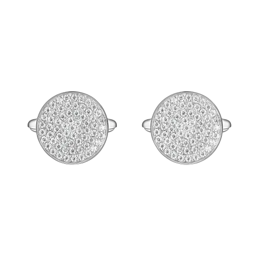 Luxon - Moissanite Cufflinks in Pavé Setting