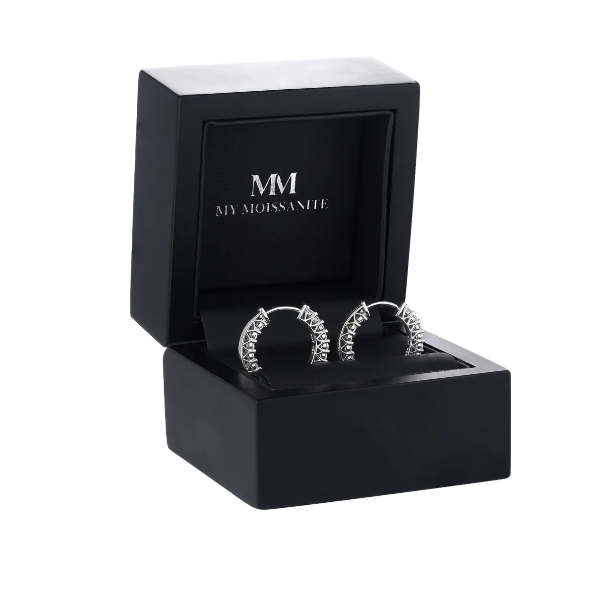 Pristine - Moissanite Petite Hoop Huggie Earrings