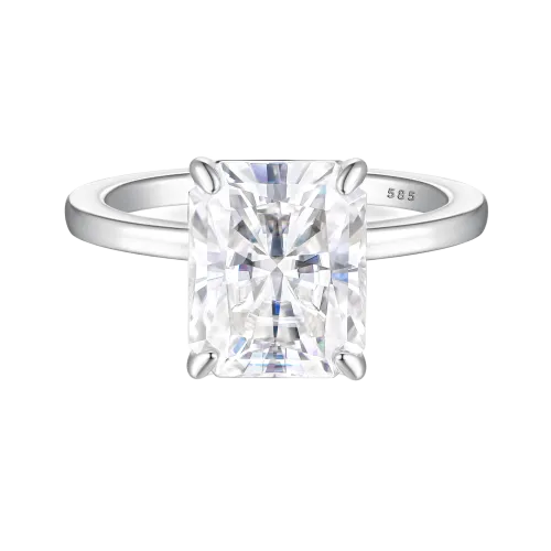 Radiana - Radiant Solitaire Moissanite Ring