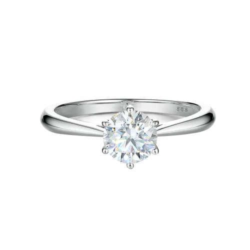 Ella - Solitaire Moissanite Engagement Ring