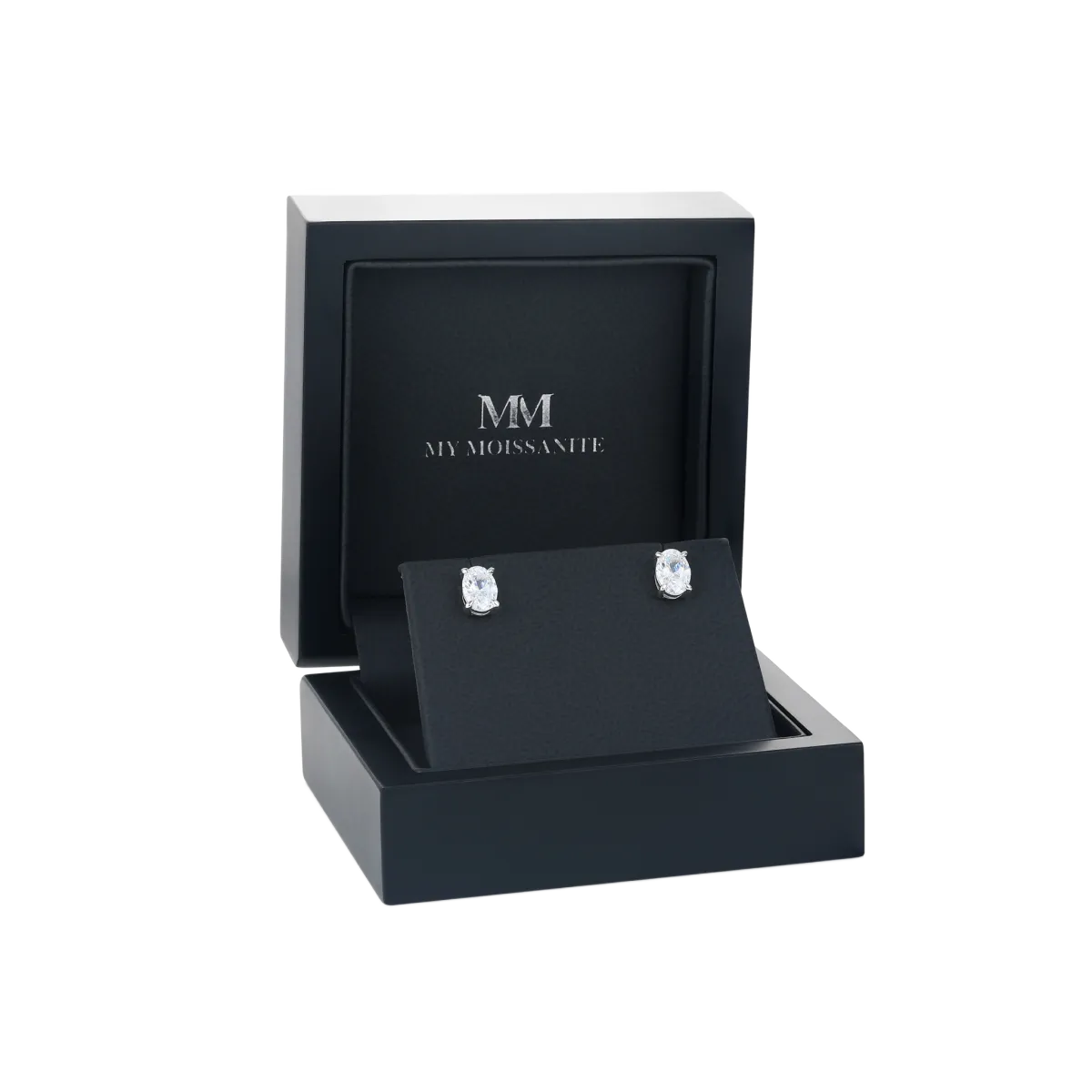 Ovalis – Oval Moissanite Stud Earrings