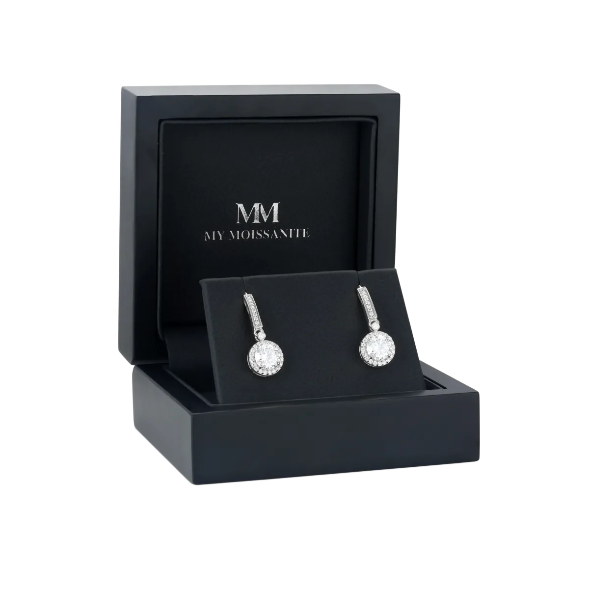 Luminary - Moissanite Halo Earrings
