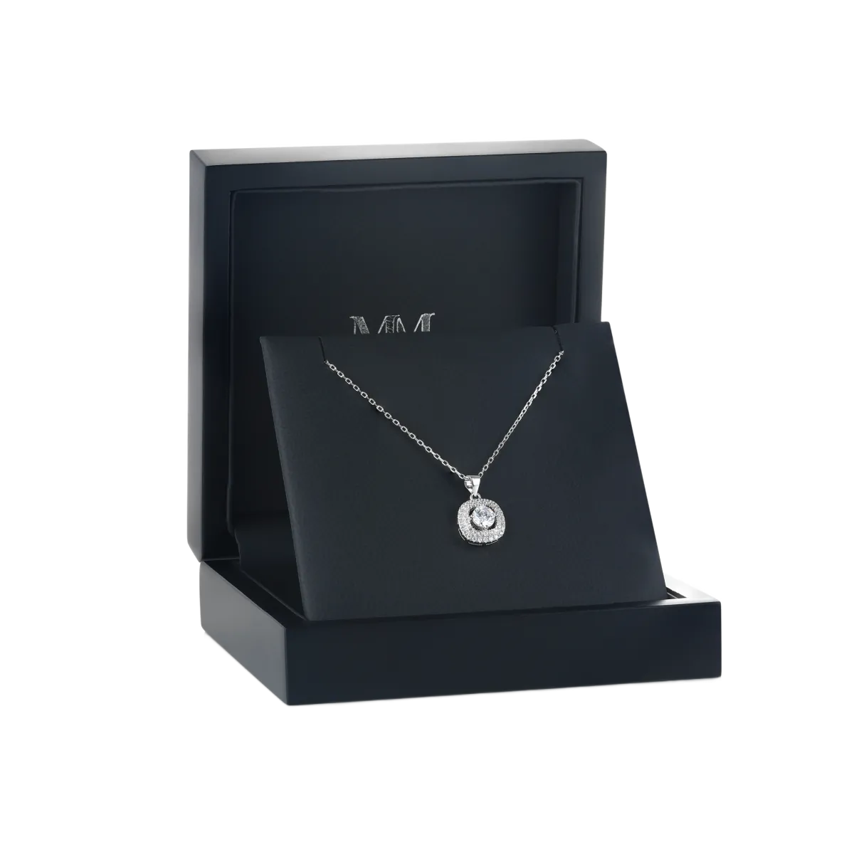 Vivara - Moissanite Pendant with Encrusted Halo