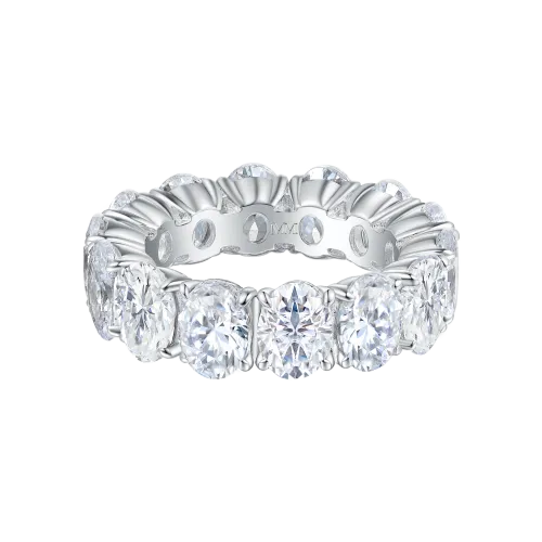 Daphne - Owalny Moissanitowy Pierścień Full Eternity