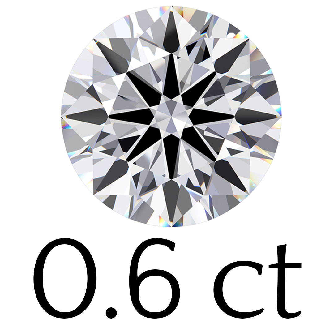0.6 carat (5.5 mm)