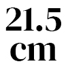 21.5 cm